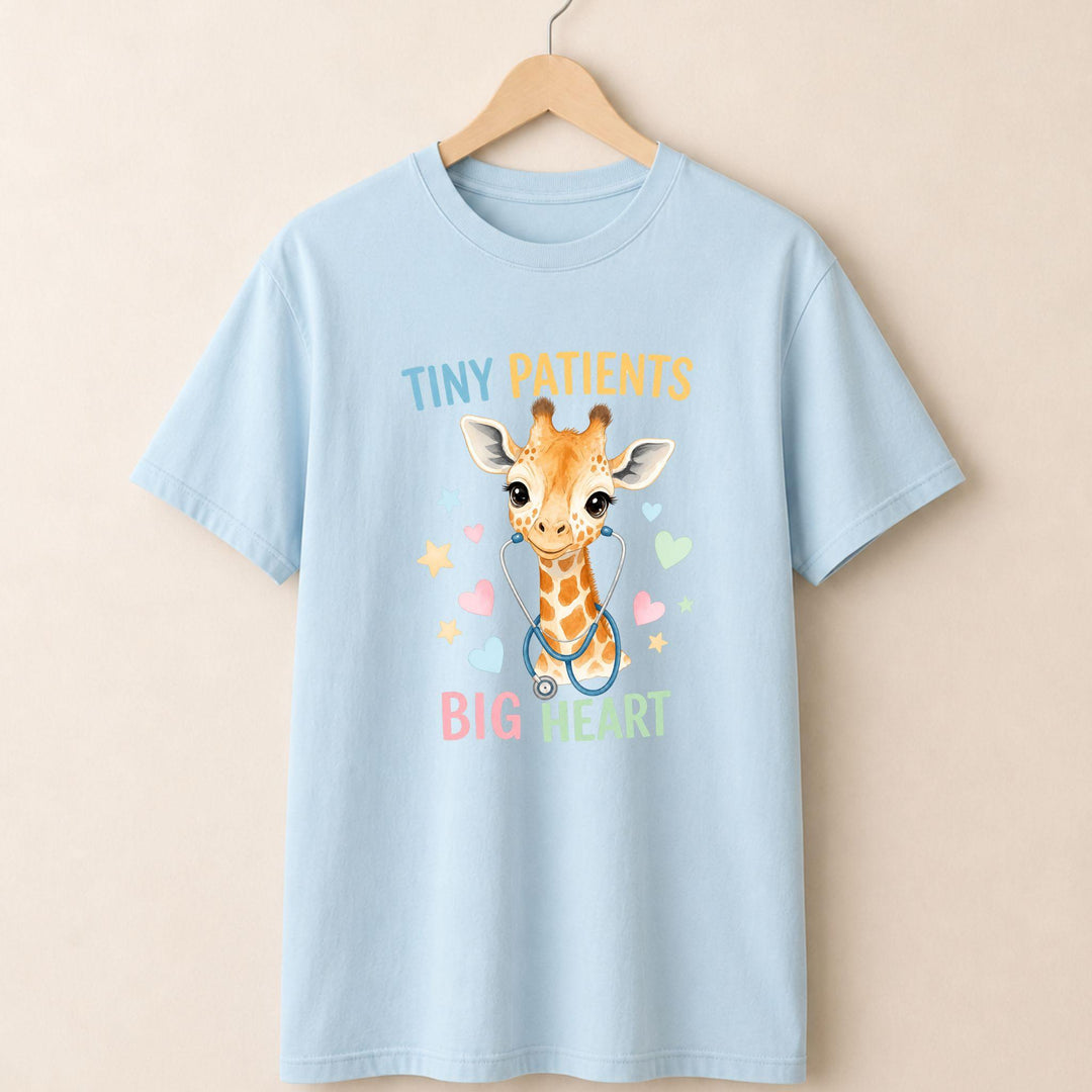 Tiny Patients Big Heart Giraffe T-shirt