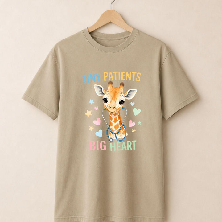 Tiny Patients Big Heart Giraffe T-shirt
