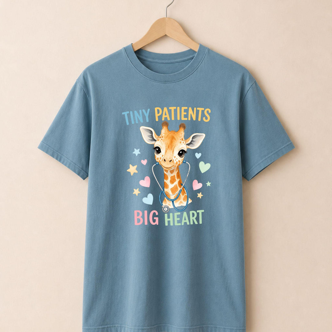 Tiny Patients Big Heart Giraffe T-shirt