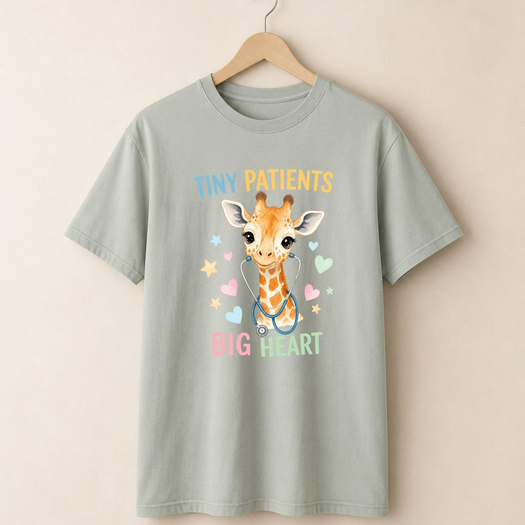 Tiny Patients Big Heart Giraffe T-shirt