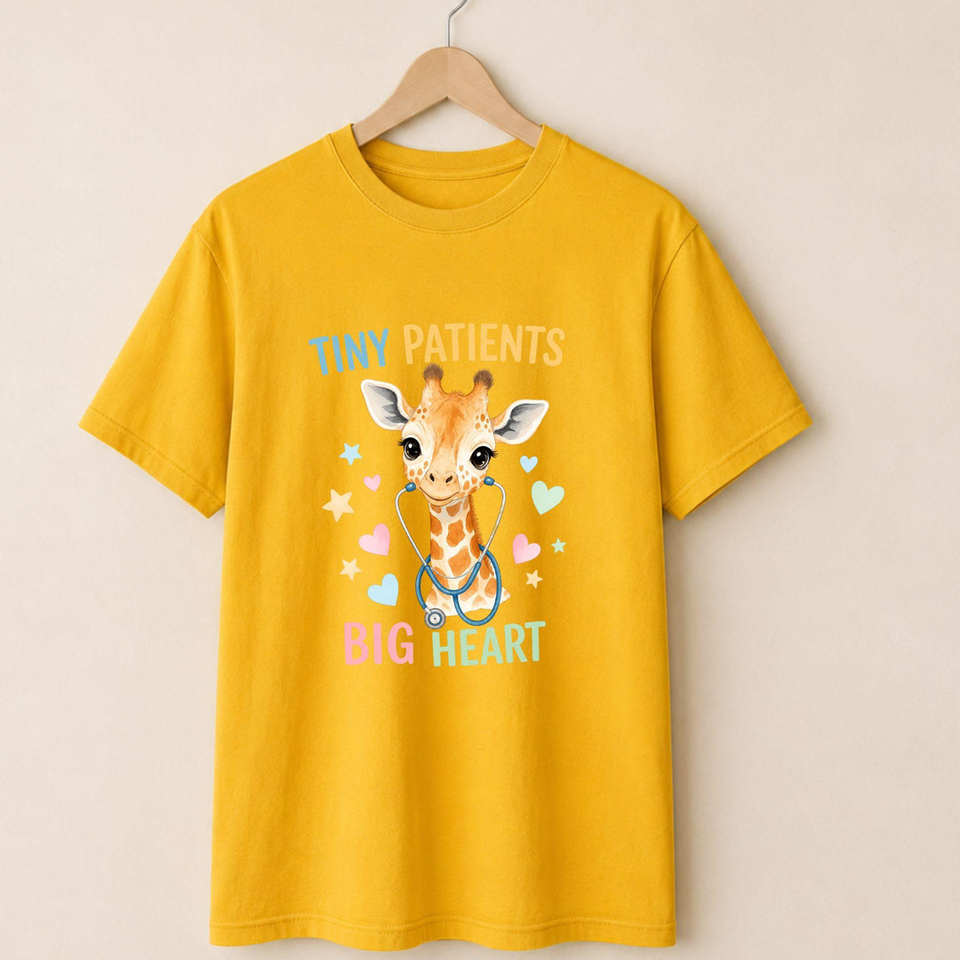 Tiny Patients Big Heart Giraffe T-shirt