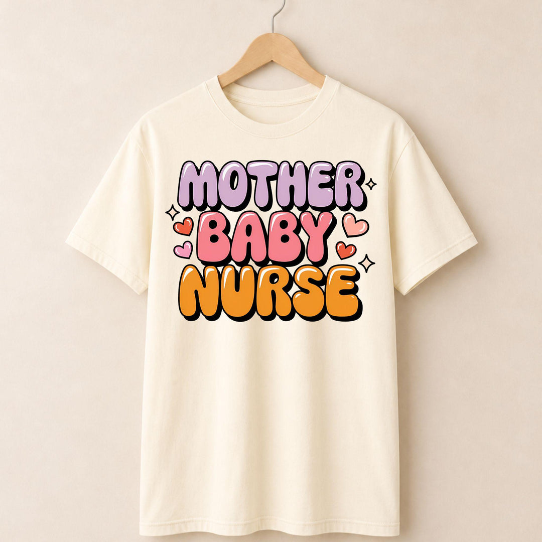 Retro Mother Baby Nurse T-shirt.