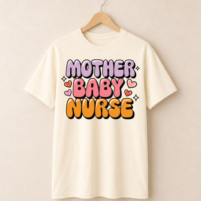 Retro Mother Baby Nurse T-shirt