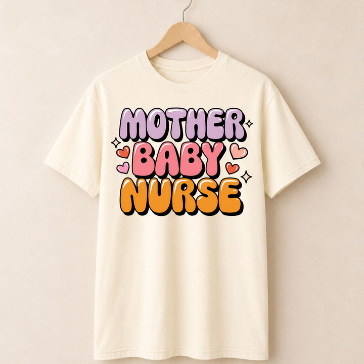 Retro Mother Baby Nurse T-shirt.