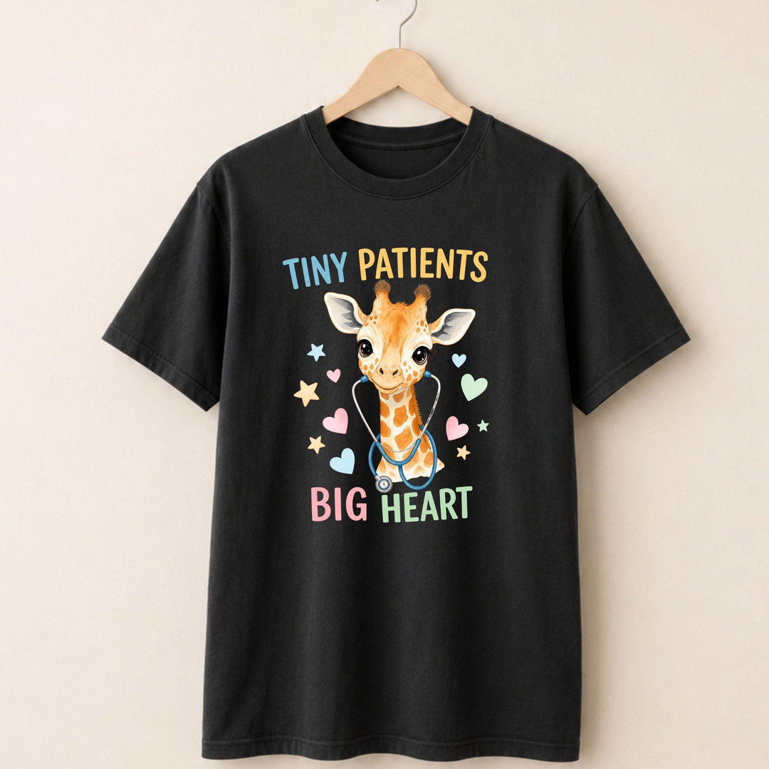 Tiny Patients Big Heart Giraffe T-shirt