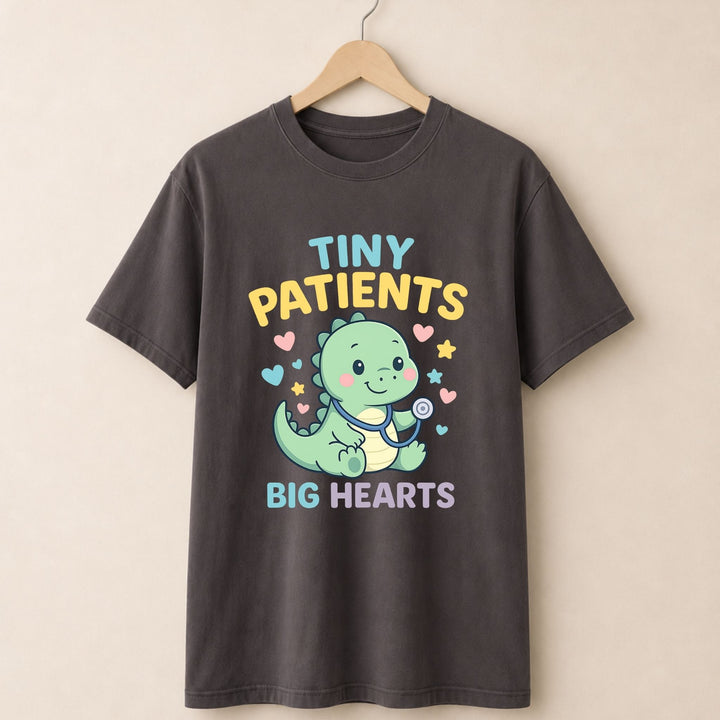 Tiny Patients Big Heart Dinosaur T-shirt