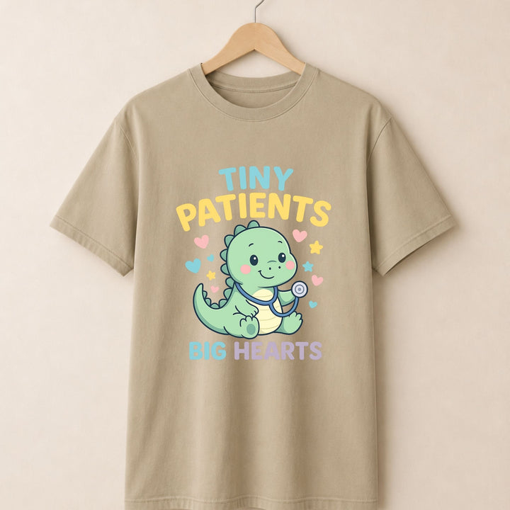 Tiny Patients Big Heart Dinosaur T-shirt