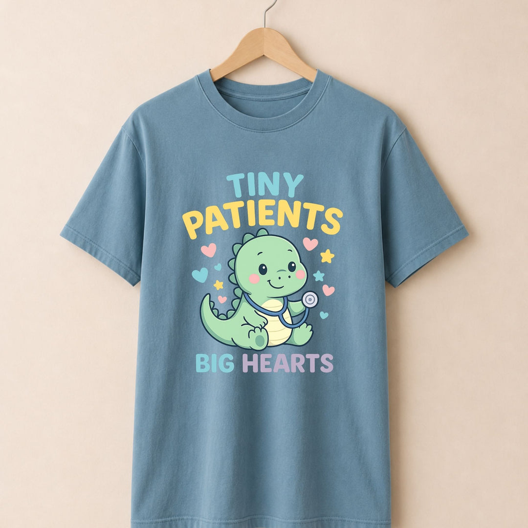 Tiny Patients Big Heart Dinosaur T-shirt