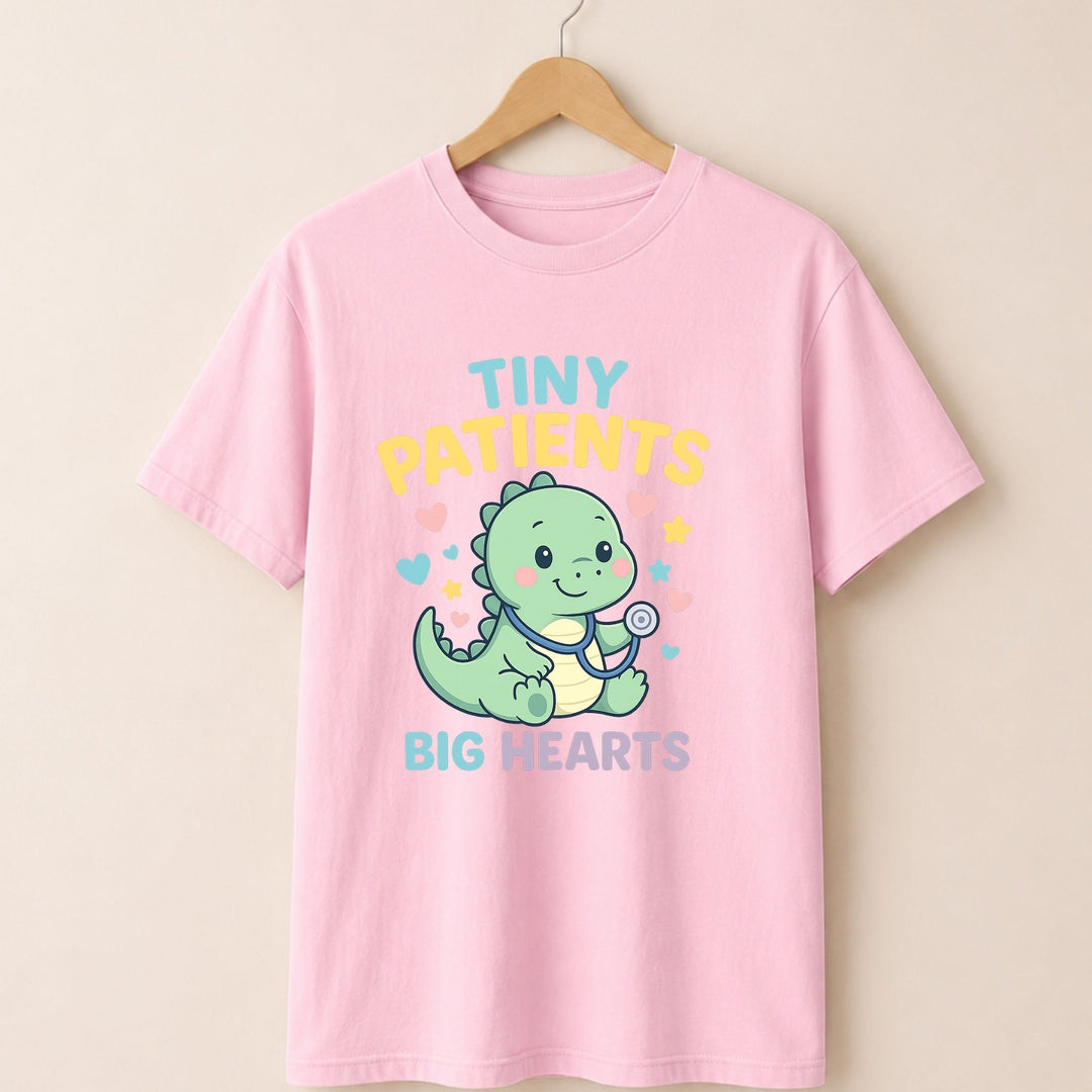 Tiny Patients Big Heart Dinosaur T-shirt