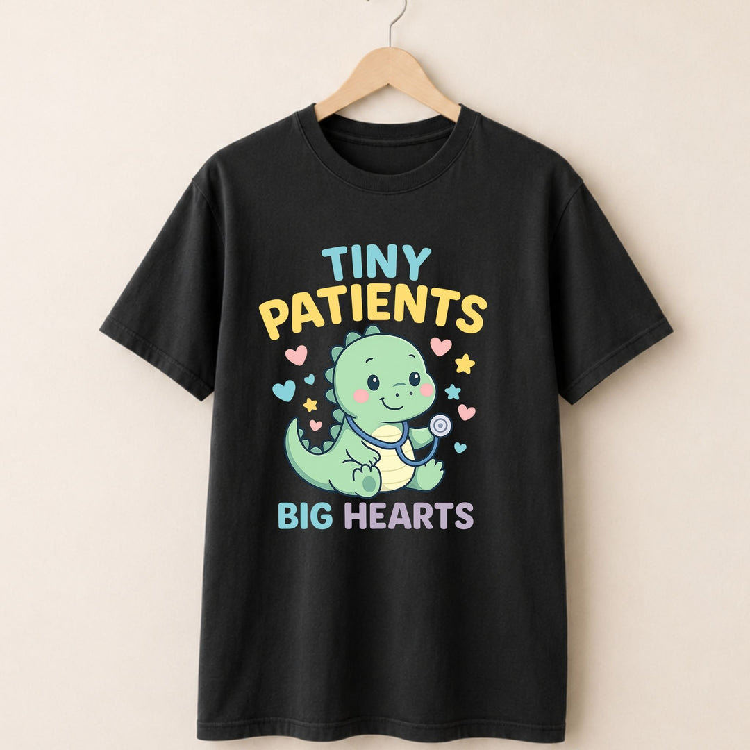 Tiny Patients Big Heart Dinosaur T-shirt
