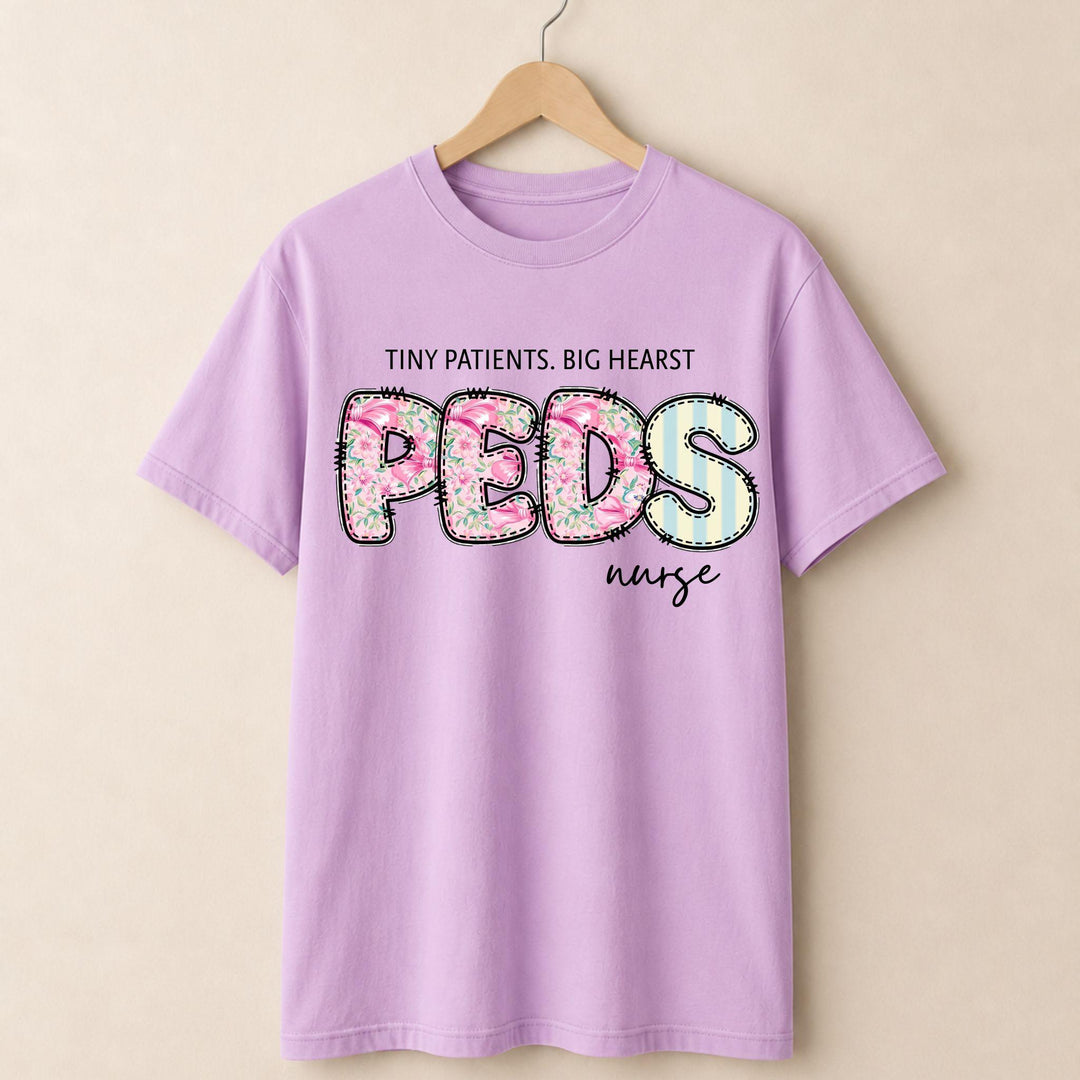 PEDs Nurse Floral T-shirt