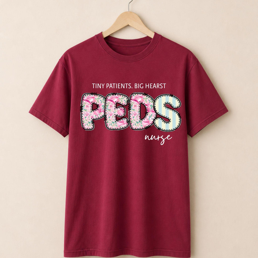 PEDs Nurse Floral T-shirt