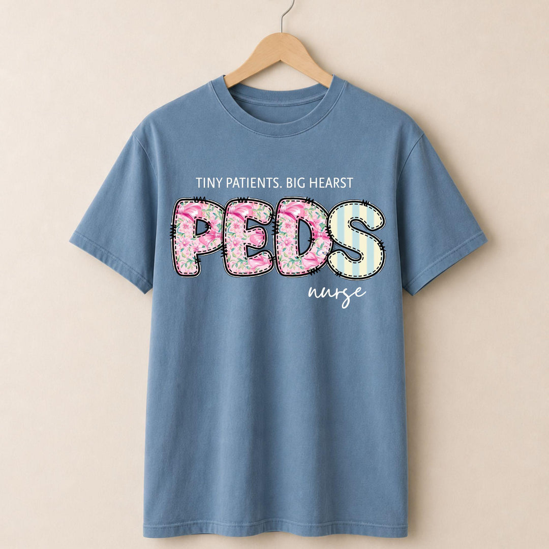 PEDs Nurse Floral T-shirt