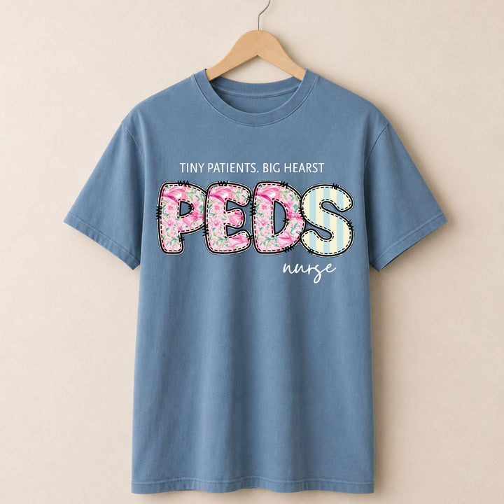 PEDs Nurse Floral T-shirt