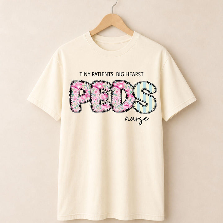 PEDs Nurse Floral T-shirt