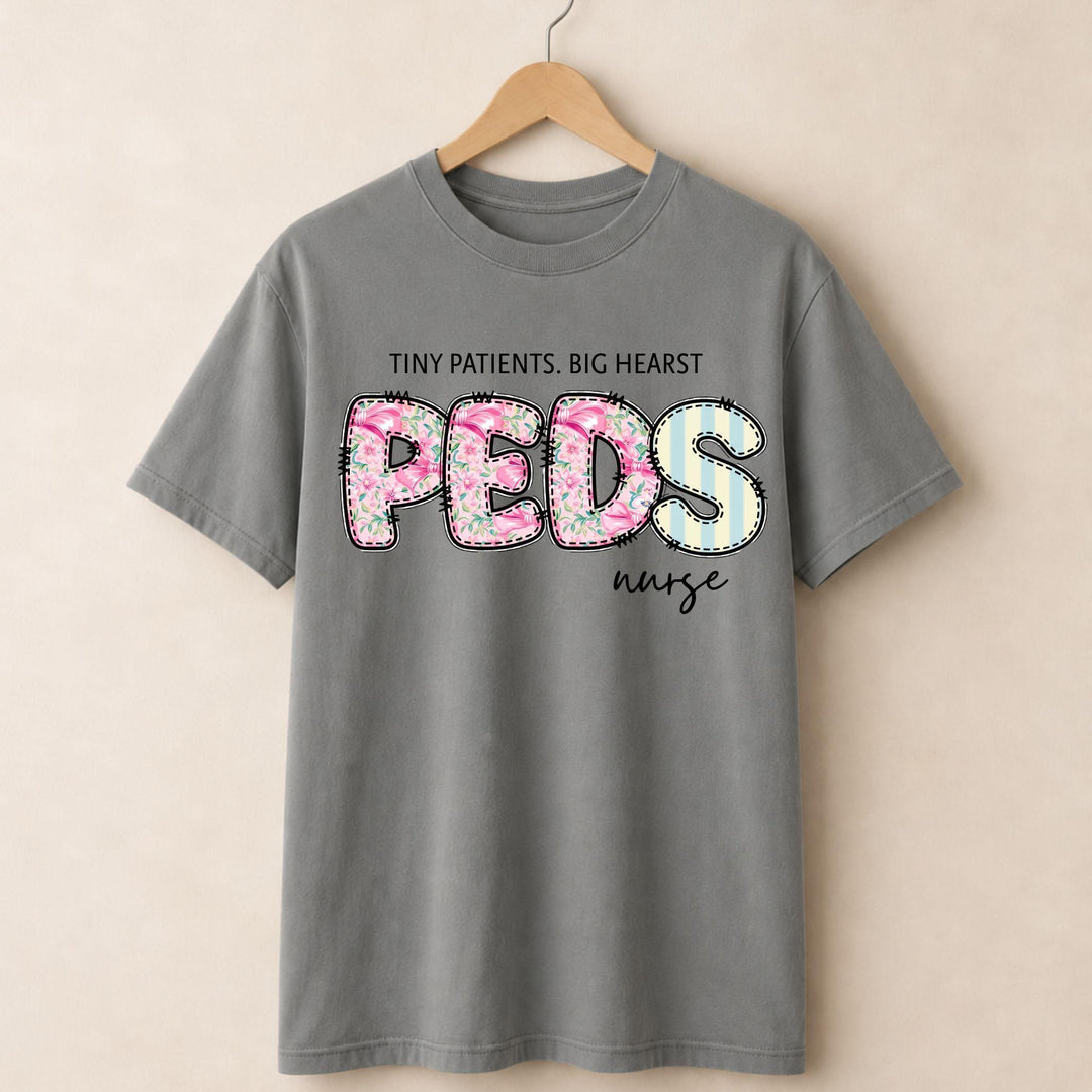 PEDs Nurse Floral T-shirt