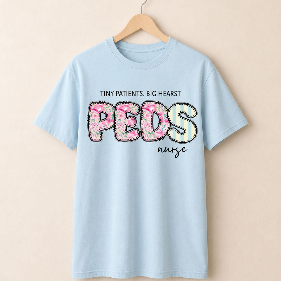 PEDs Nurse Floral T-shirt