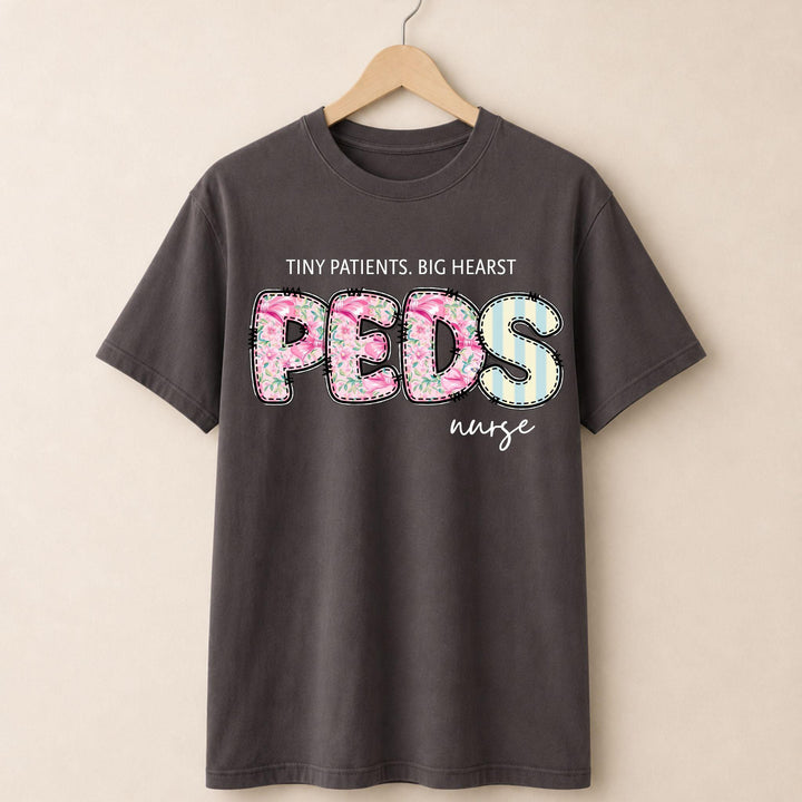 PEDs Nurse Floral T-shirt