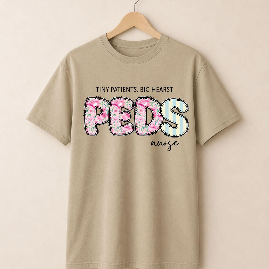 PEDs Nurse Floral T-shirt