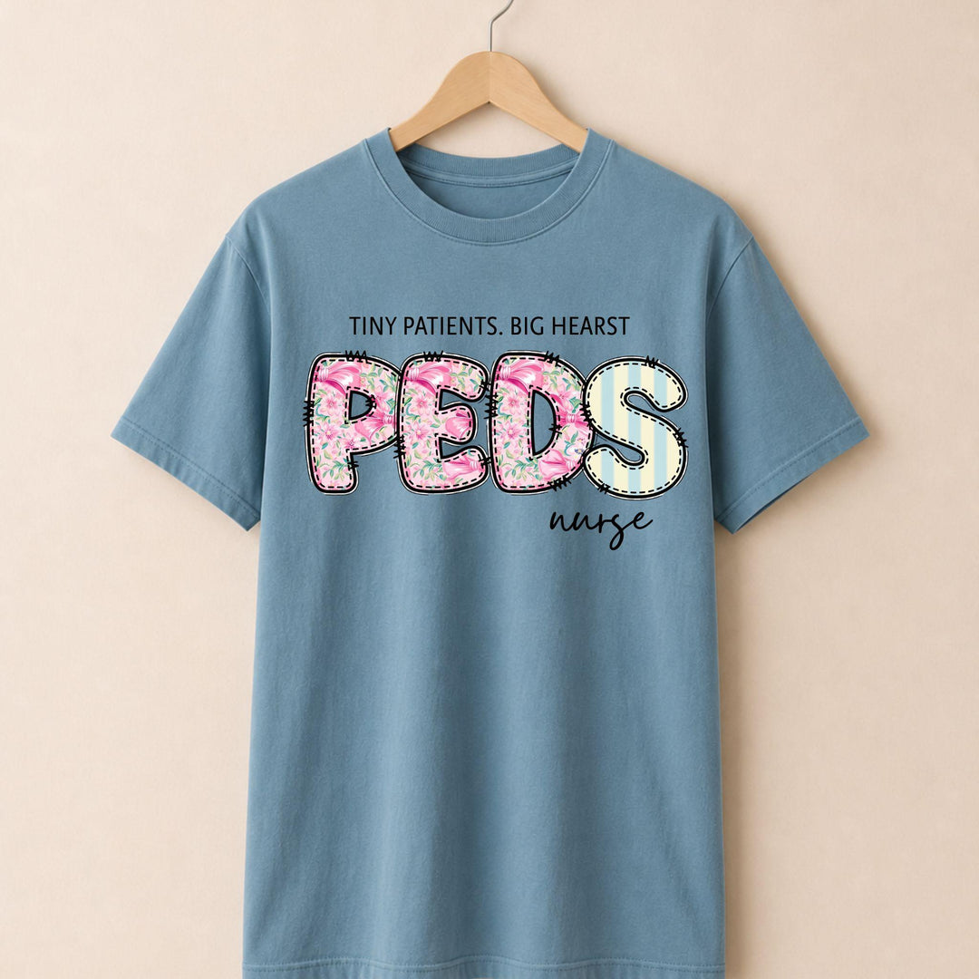PEDs Nurse Floral T-shirt