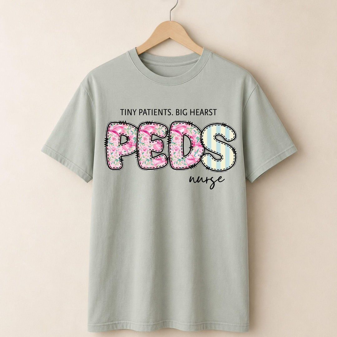 PEDs Nurse Floral T-shirt