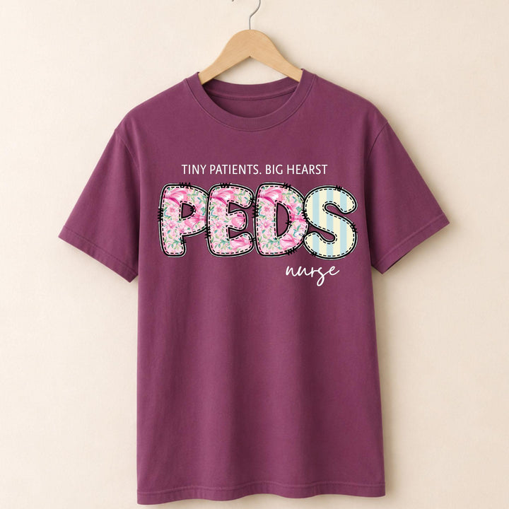 PEDs Nurse Floral T-shirt