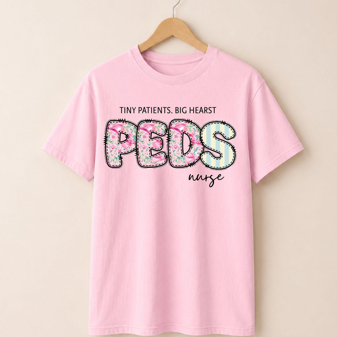 PEDs Nurse Floral T-shirt