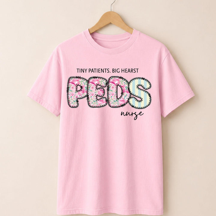 PEDs Nurse Floral T-shirt