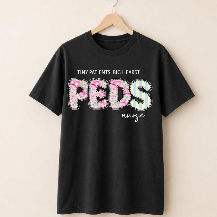 PEDs Nurse Floral T-shirt