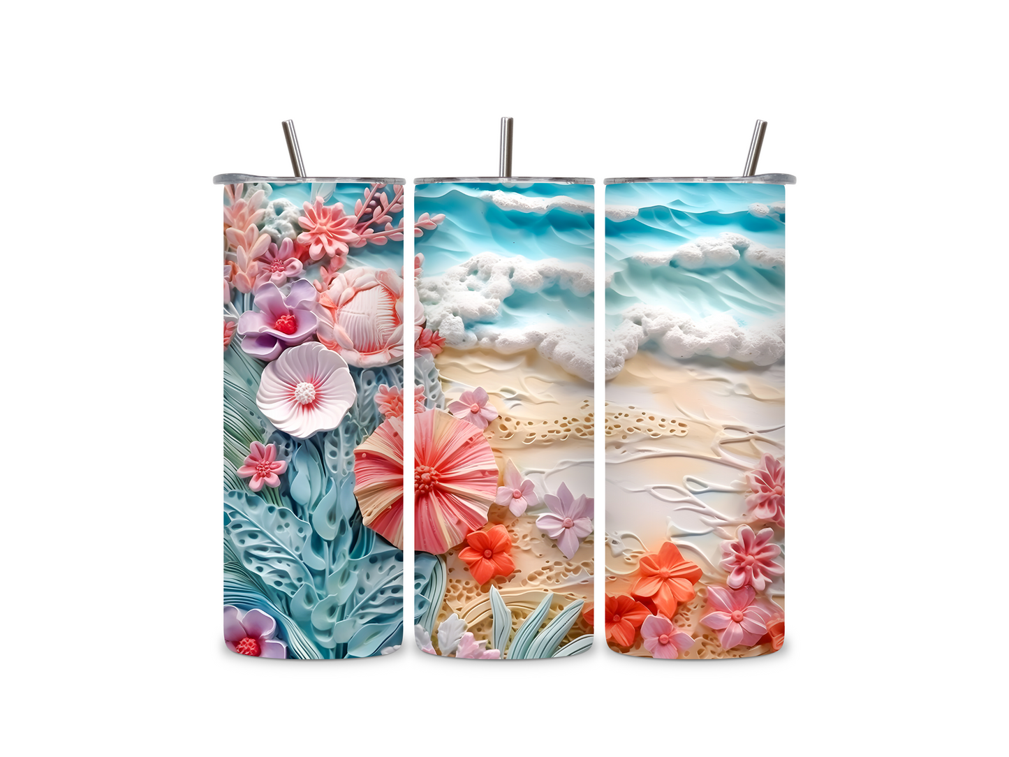 Beach View Skinny Tumbler