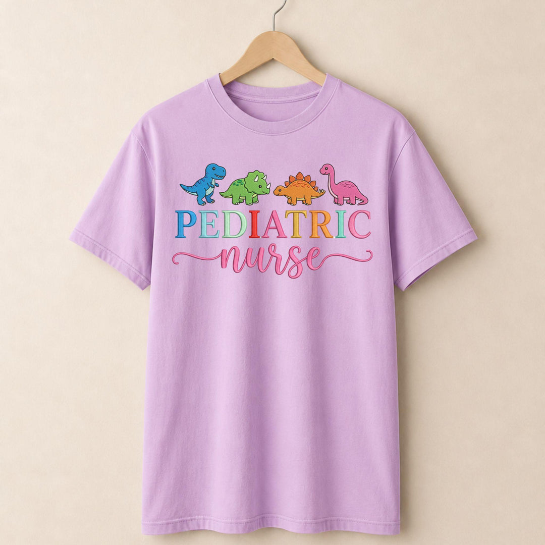 Dinosaur Pediatric Nurse T-shirt