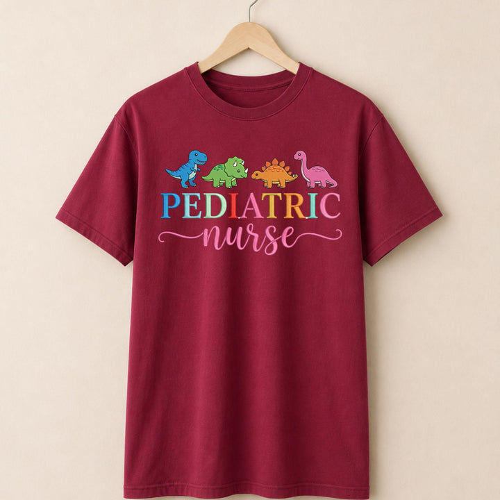 Dinosaur Pediatric Nurse T-shirt