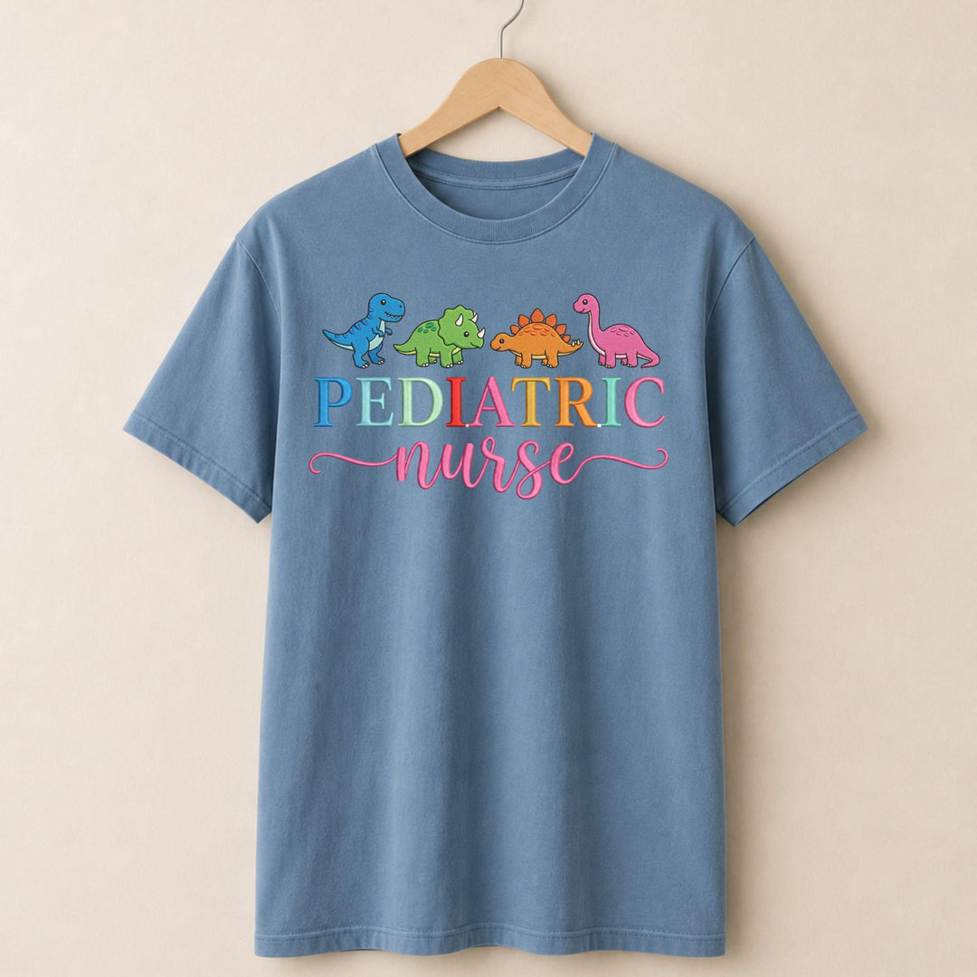 Dinosaur Pediatric Nurse T-shirt