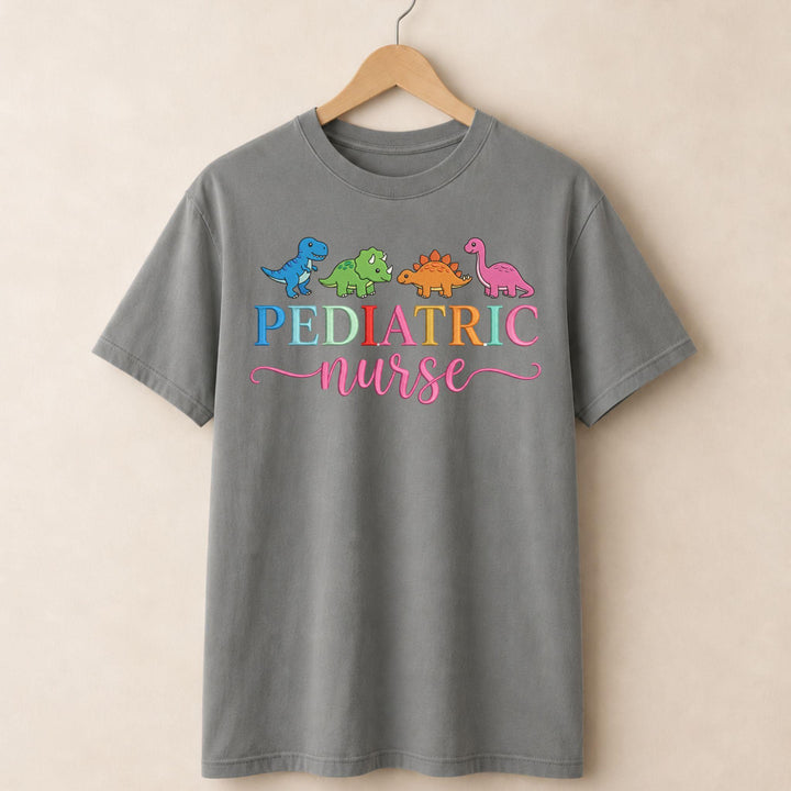 Dinosaur Pediatric Nurse T-shirt