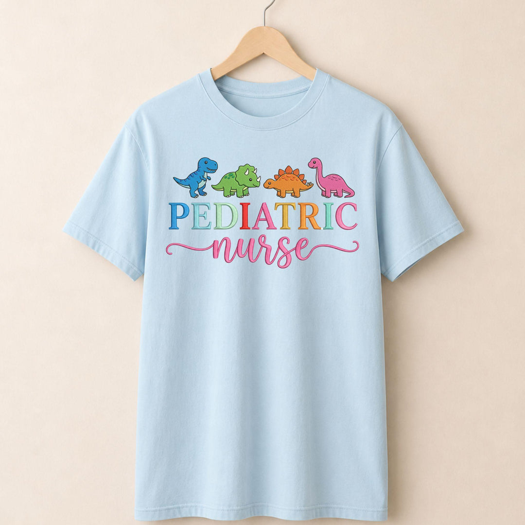 Dinosaur Pediatric Nurse T-shirt