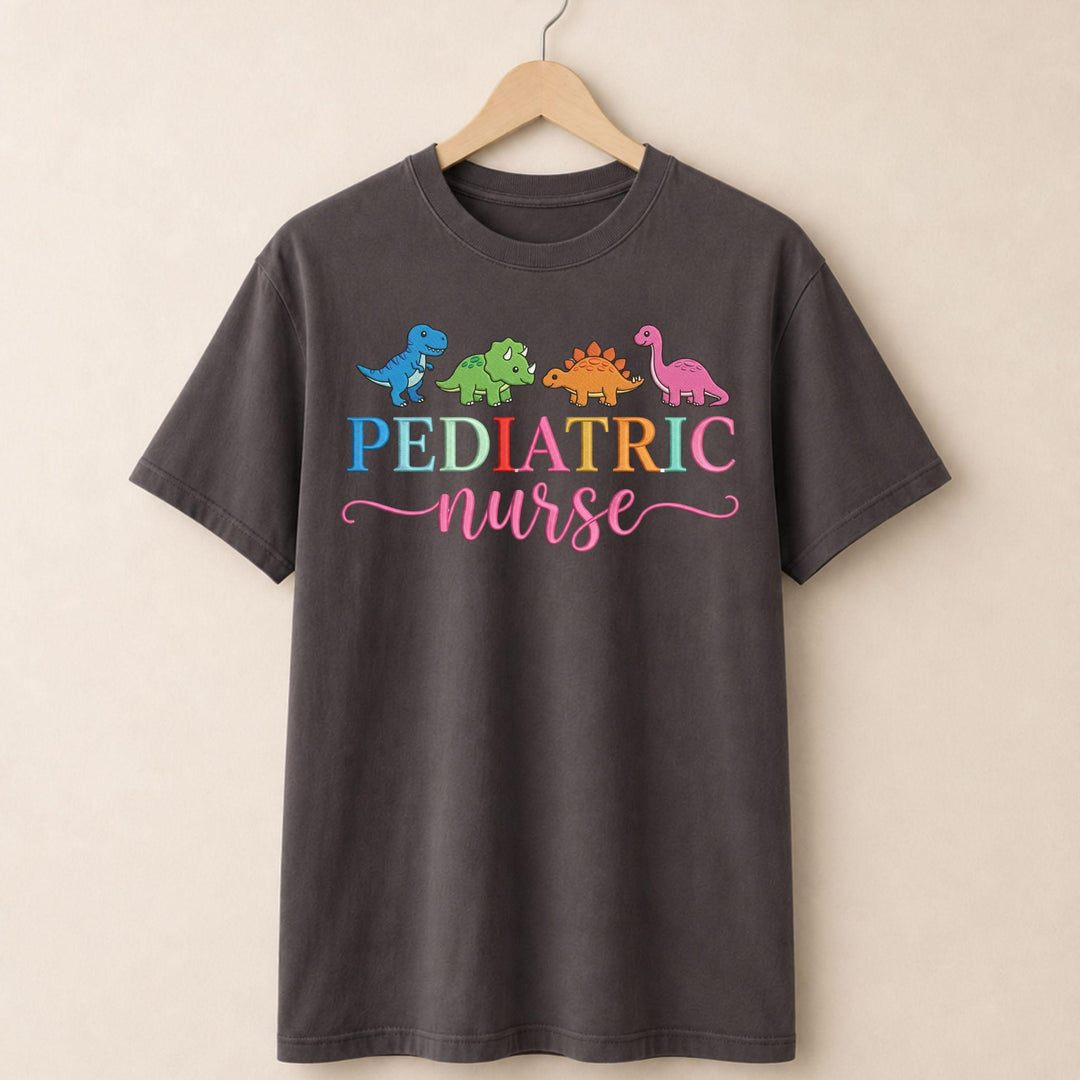 Dinosaur Pediatric Nurse T-shirt