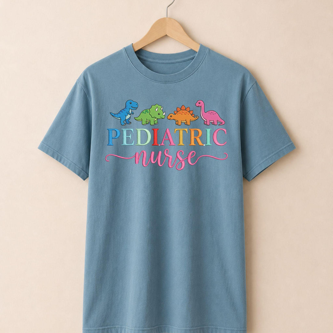 Dinosaur Pediatric Nurse T-shirt