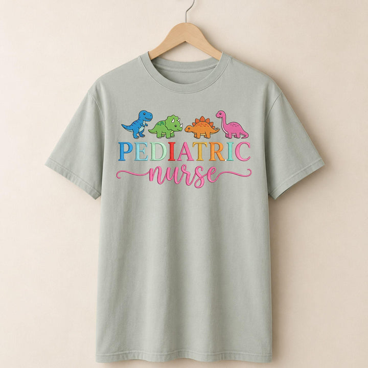 Dinosaur Pediatric Nurse T-shirt