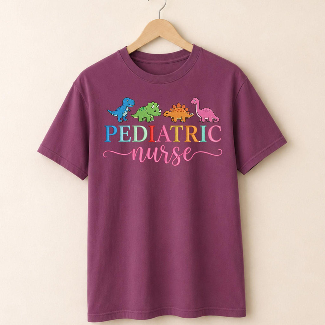 Dinosaur Pediatric Nurse T-shirt