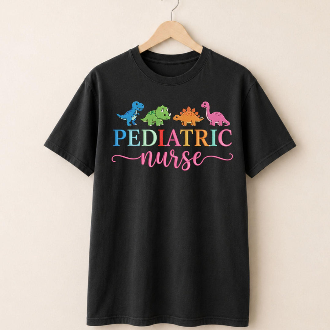 Dinosaur Pediatric Nurse T-shirt