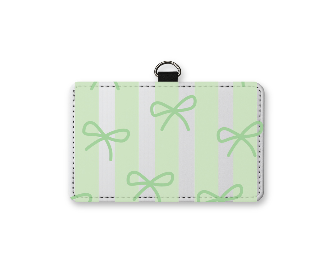 Green Coquette  ID Badge Holder