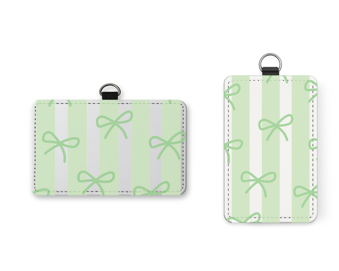 Green Coquette  ID Badge Holder