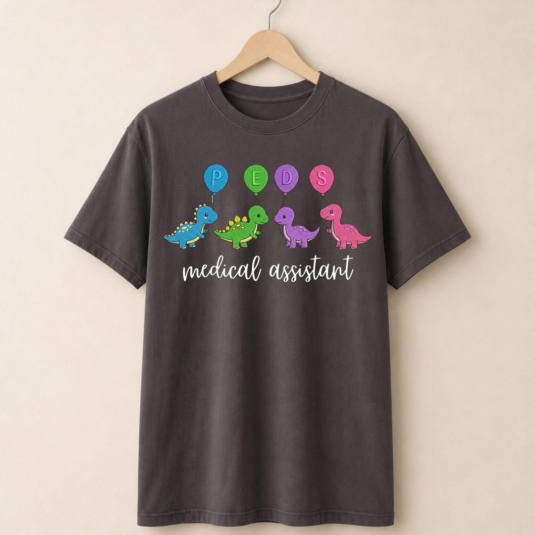 Dinosaur Pediatric Medical Assisstant T-shirt