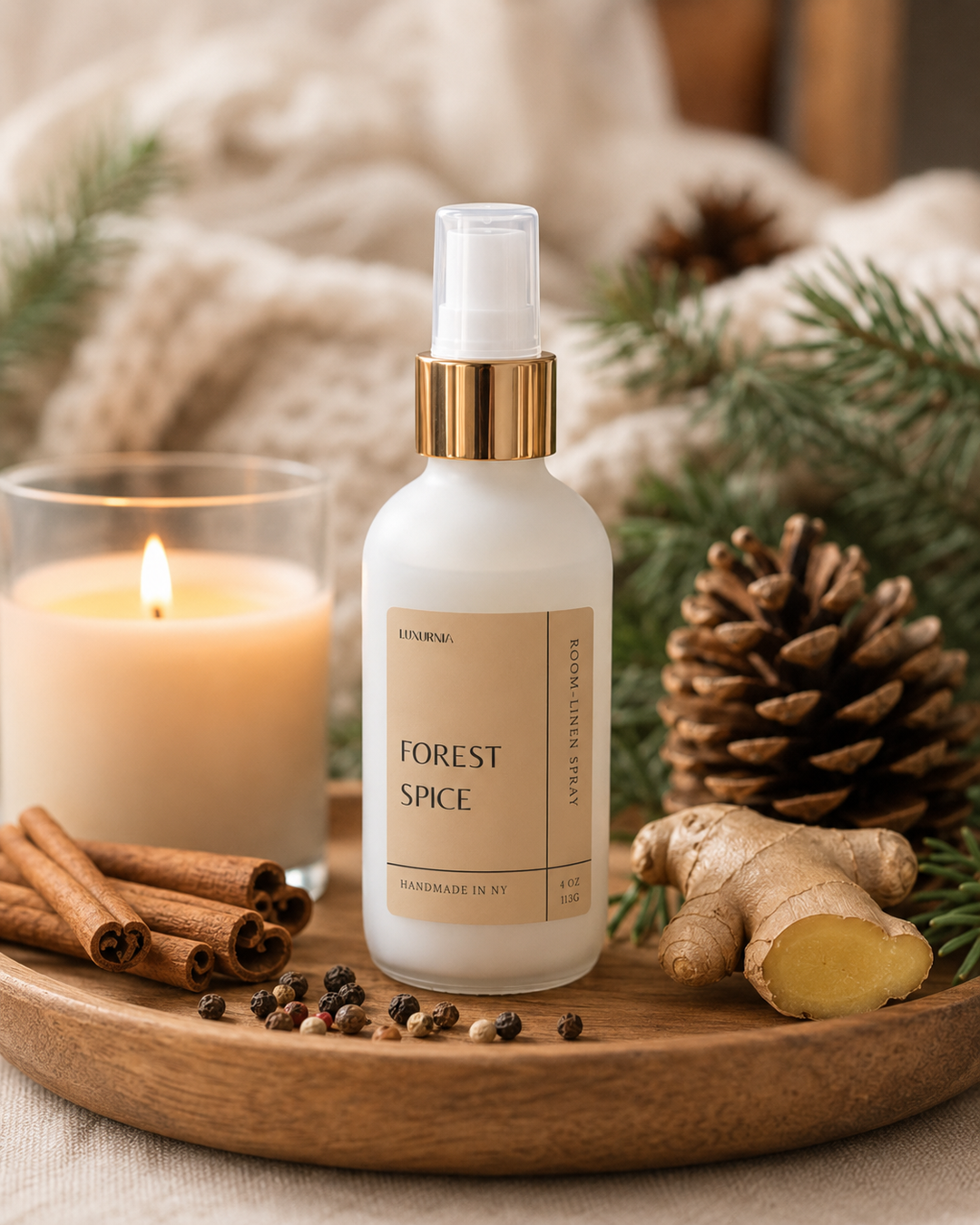 Forest Spice Room-Linen Spray
