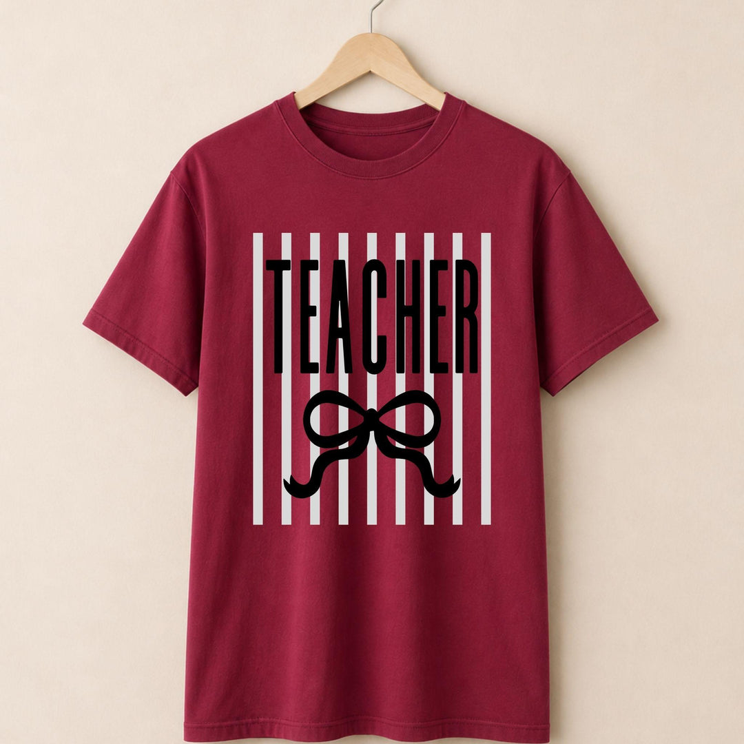 Maroon t-shirt with &