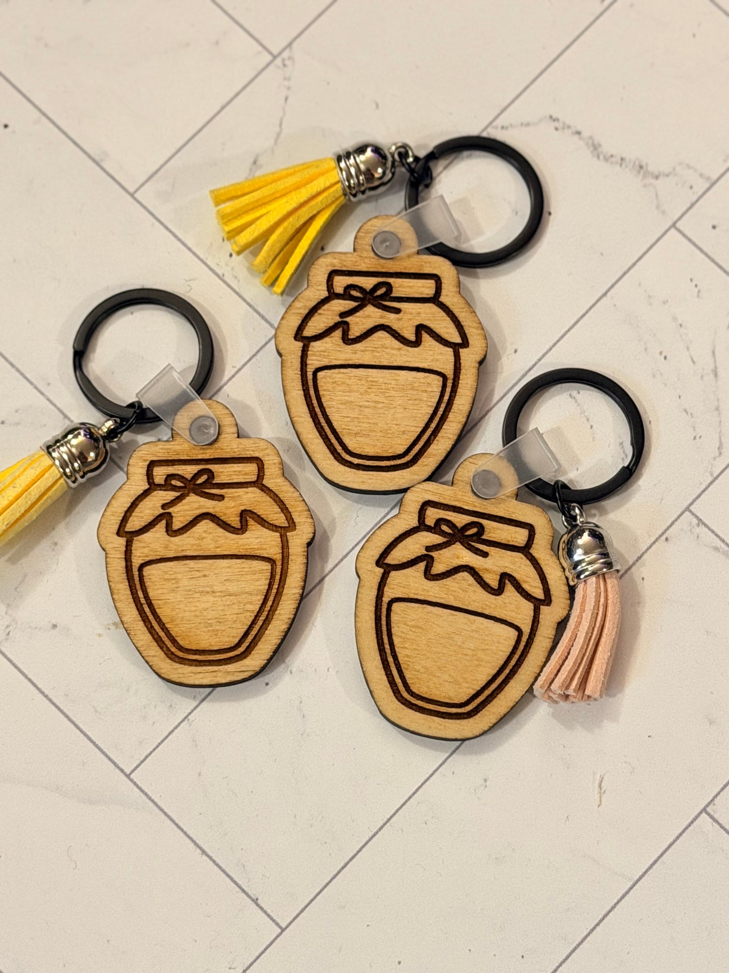 Wooden Jam Keychain