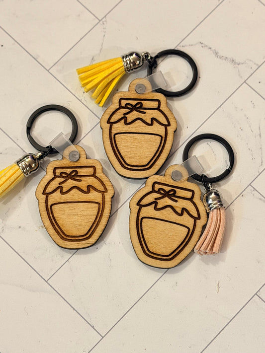 Wooden Jam Keychain