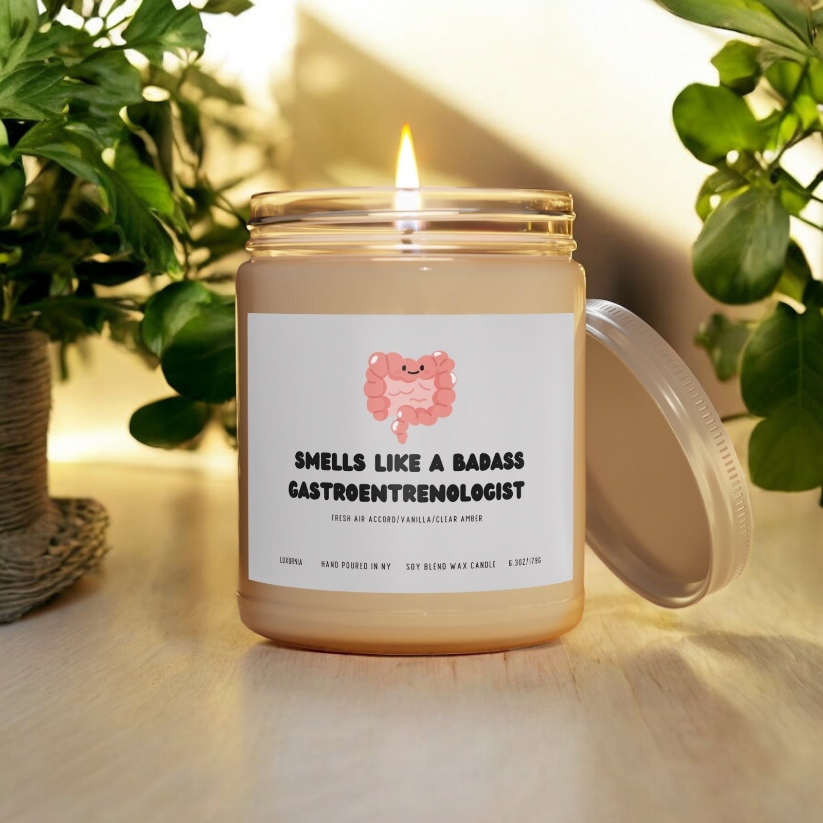 Smells like a bad psychiatrist candle soy wax front view Smells like a bad psychiatrist candle soy wax front view