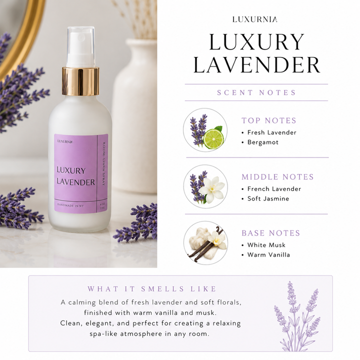 Luxury Lavender Room- Linen Spray