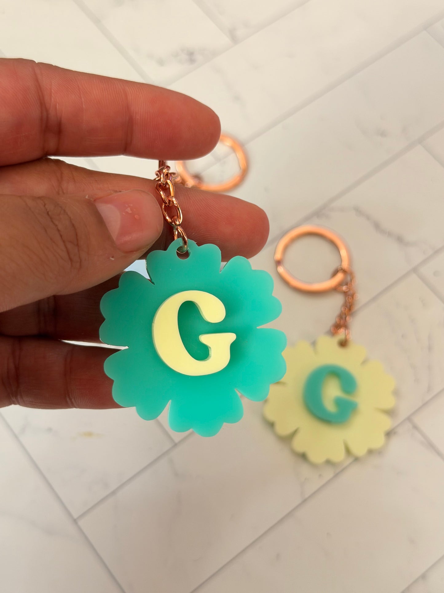 Custom Acrylic Letter Keychain